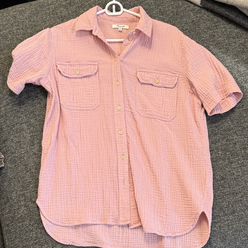 Madewell Dusty Pink Button Down Shirt
